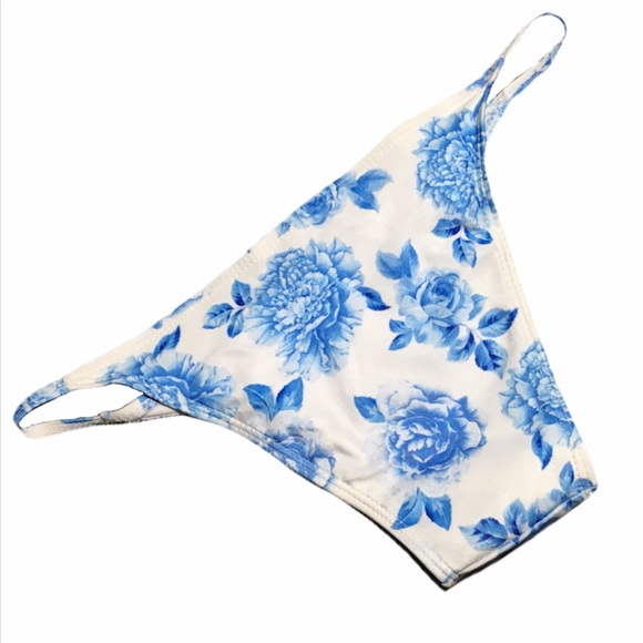 Floral White Bikini Bottom NWOT - Picture 4 of 4